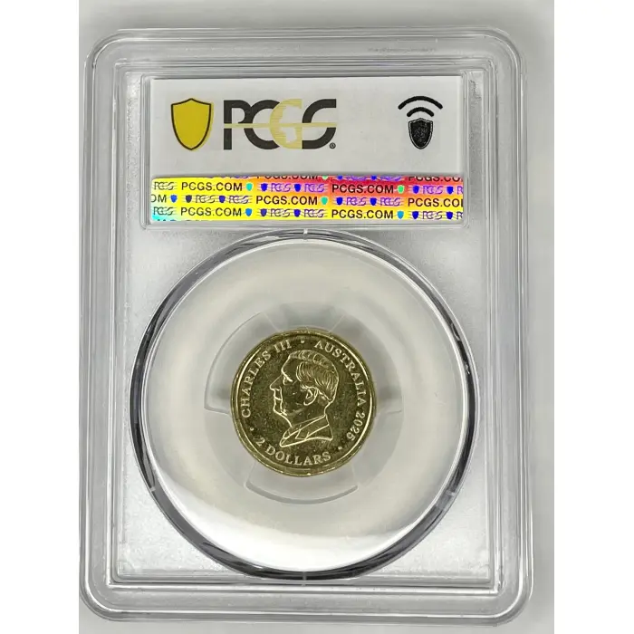 2025  $2 PCGS MS64 Australia Hickory Dickory Watch, Colorized B-Day Cake Book
