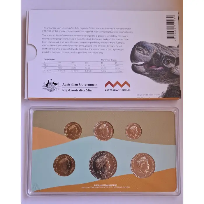 2022 Dinosaurs Downunder LEGENDS EDITION Year Set