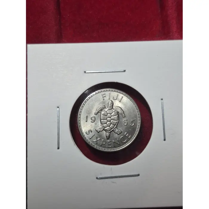 1965 SIX PENCE FIJI 🇫🇯 UNC