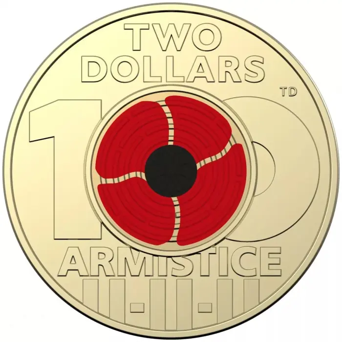 1x UNC 2018 Armistice $2 Coin - In Lighthouse Capsule