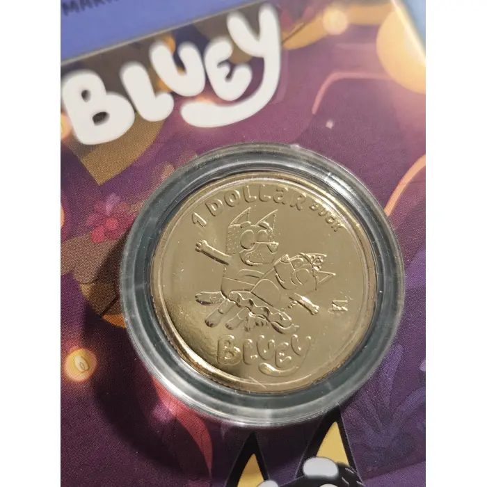 2024 bluey $1- carded coins