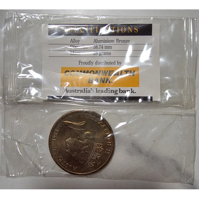 1988 Australia $5 Commemorative Coin – Parliament House Opening – Sealed 