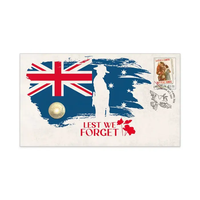 2026 $2 Anzac Left We Forget PNC Mintage : 7,000