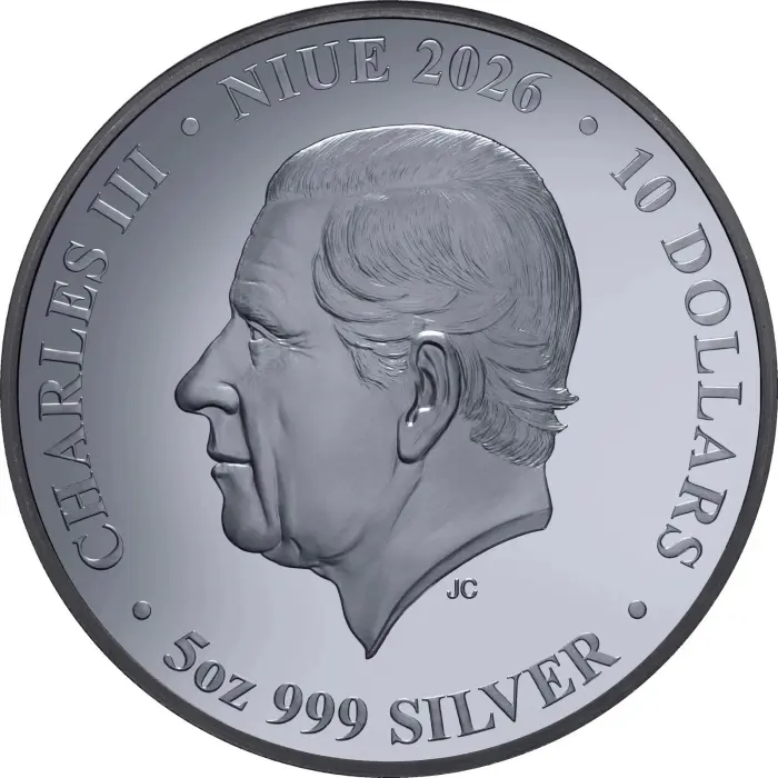 2026 Niue $10 Honey Bee 5oz Gold Plated Black Silver Proof coin. GRADED PR70DCAM