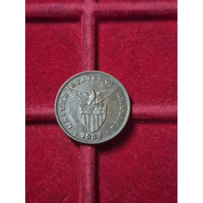 1932 1 CENT PHILIPPINES USA TERRITORY 