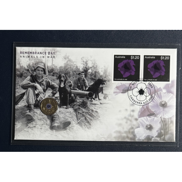 2024 $2 War Animals Purple Poppy PNC
