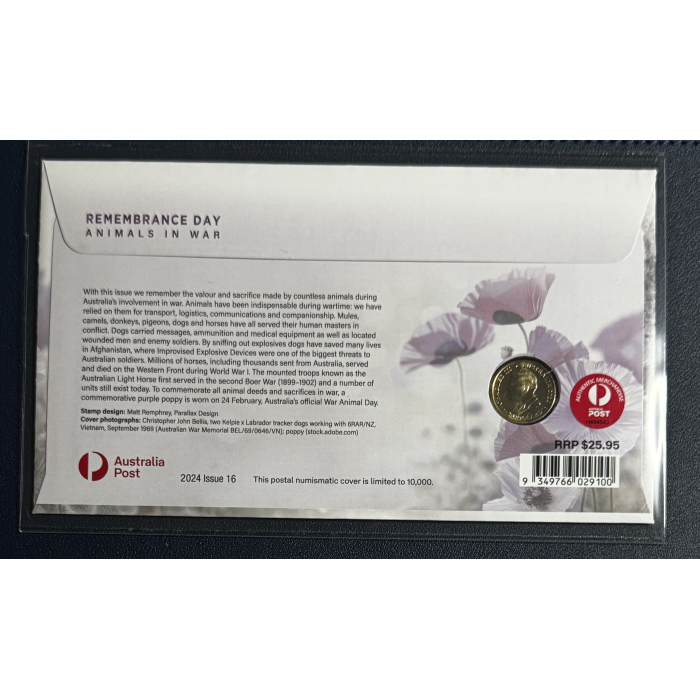 2024 $2 War Animals Purple Poppy PNC