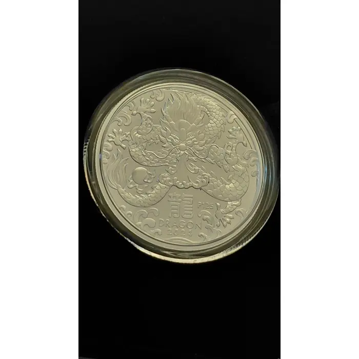 Australian Lunar Series 111  2024 Year of the Dragon 1/2 oz Silver Proof Coin  