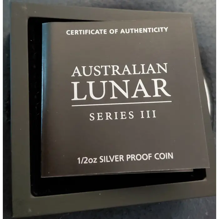 Australian Lunar Series 111  2024 Year of the Dragon 1/2 oz Silver Proof Coin  