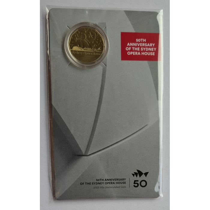 2023 50c 50th Anniversary Of The Sydney Opera House Carded Coin