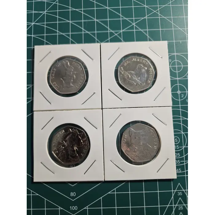 2017 tales of Peter rabbit 50 pence set