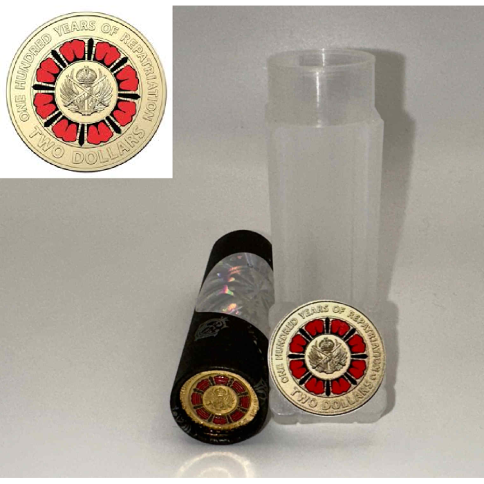 2019 $2 100 Years Of Repatriation Cotton & Co Roll - Includes Protective Tube & 