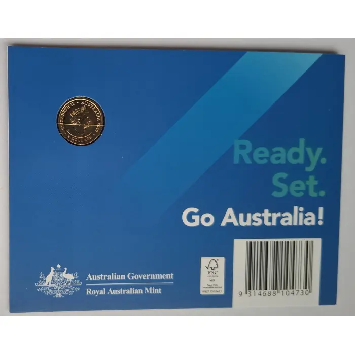 2020 $2 Australian Paralympic Coin In Folder