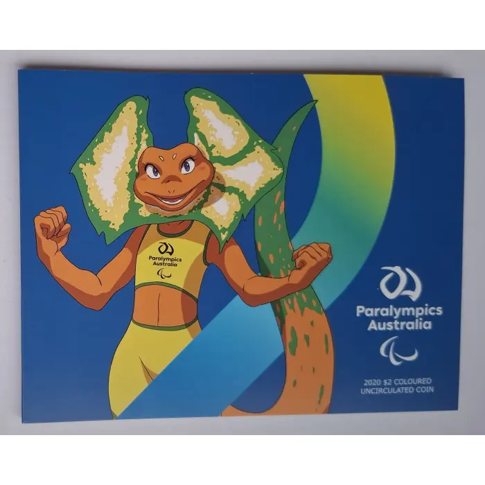 2020 $2 Australian Paralympic Coin In Folder