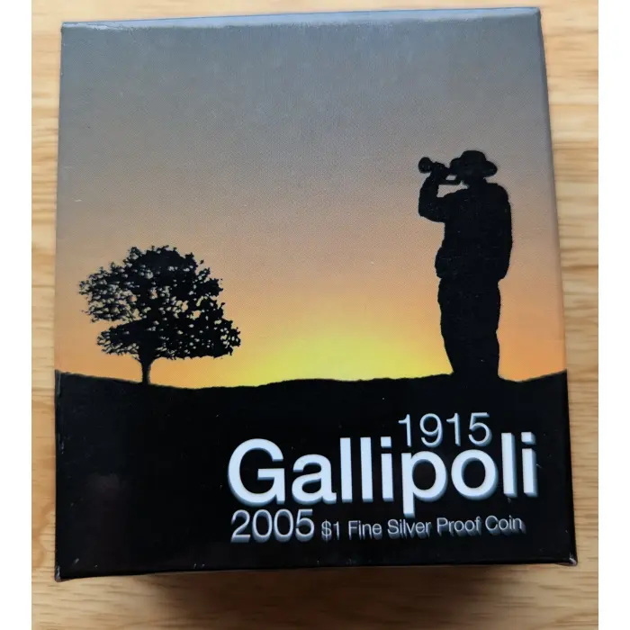 1915 Gallipoli 2005 $1 Fine Silver Proof Coin