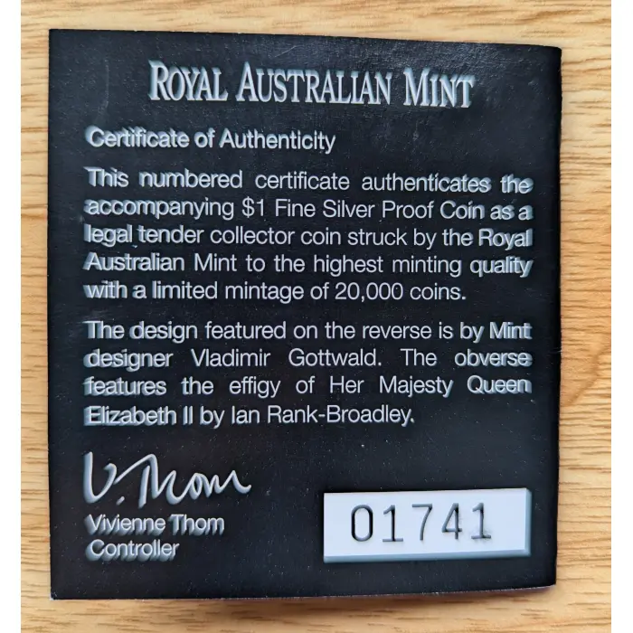 1915 Gallipoli 2005 $1 Fine Silver Proof Coin