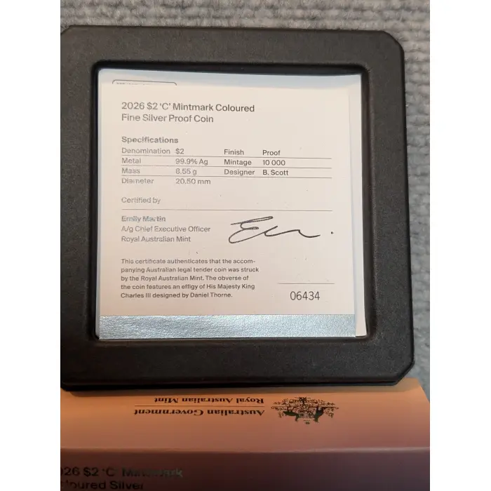 2026 ANZAC Day – $2 Silver  C-Mint Dawn of Service 