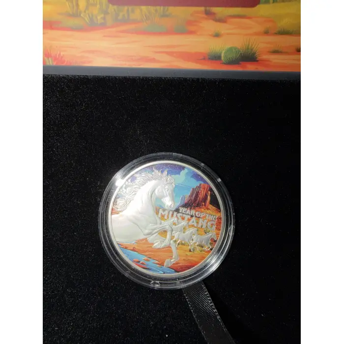 2026 1 Ounce Silver Proof Year of the mustang $1 low Mintage 033/500