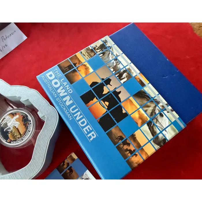 🇦🇺 4 x LAND DOWN UNDER SERIES 1oz SILVER PROOF COINS 🇦🇺