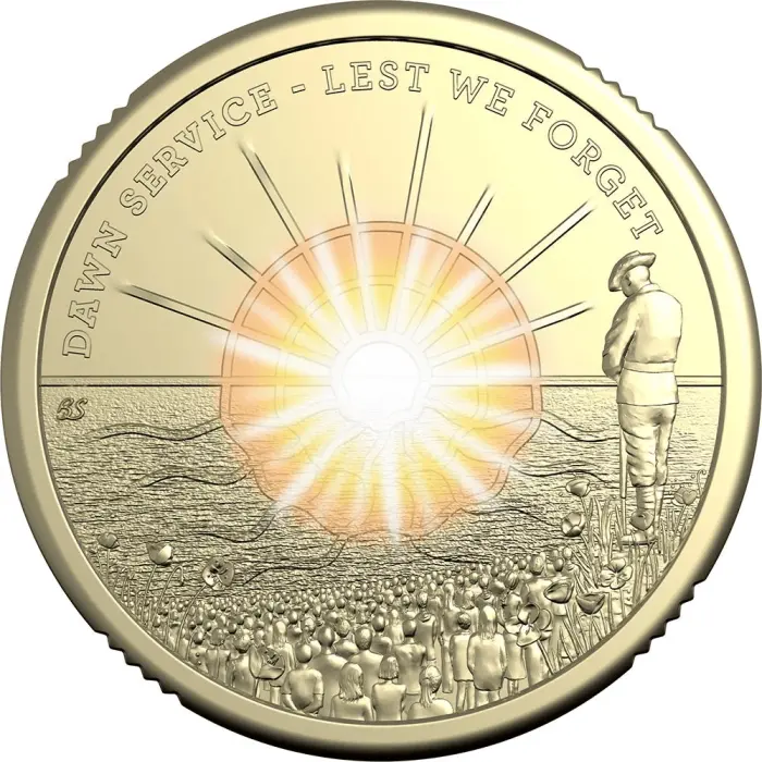 2026 $2 DAWN SERVICE COLOURED CIRCULATING COIN - PREMIUM ROLL