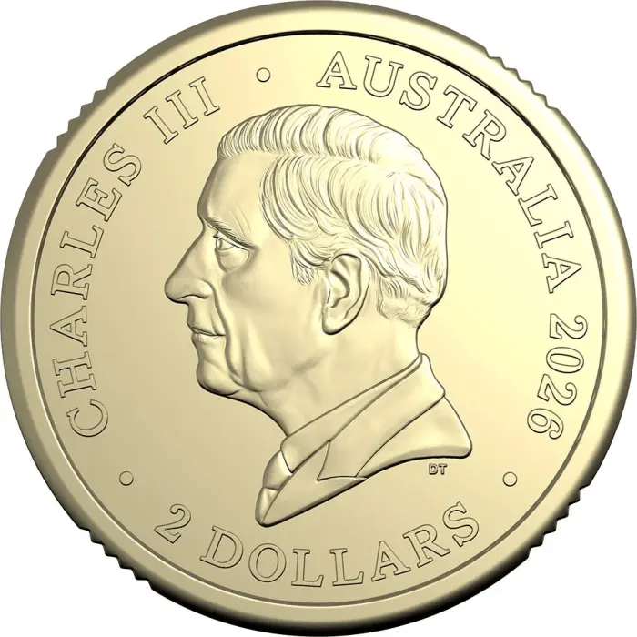2026 $2 DAWN SERVICE COLOURED CIRCULATING COIN - PREMIUM ROLL