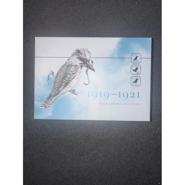2019 1919-1921 "KOOKABURRA PATTERN" PIECES Pure SILVER SQUARE COIN SET