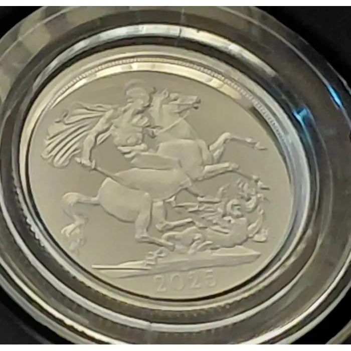 The Silver Soverign 2025 silver proof coin - The Royal Mint, UK