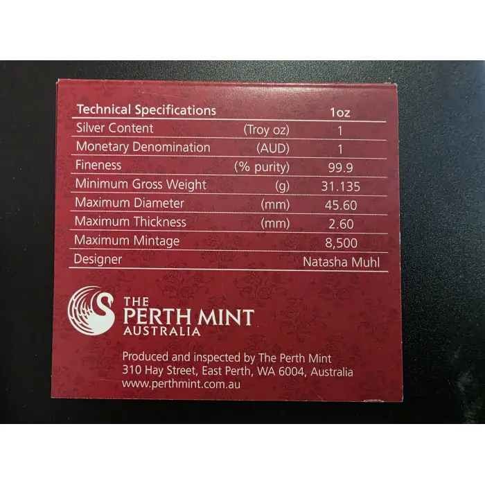 2015 Year of the Goat 1oz Silver Proof Coin