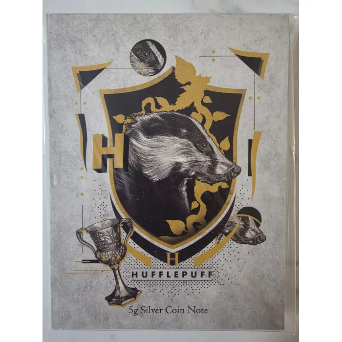 2020 Harry Potter Hufflepuff 5g Silver Coin Note – Limited Edition Collectible