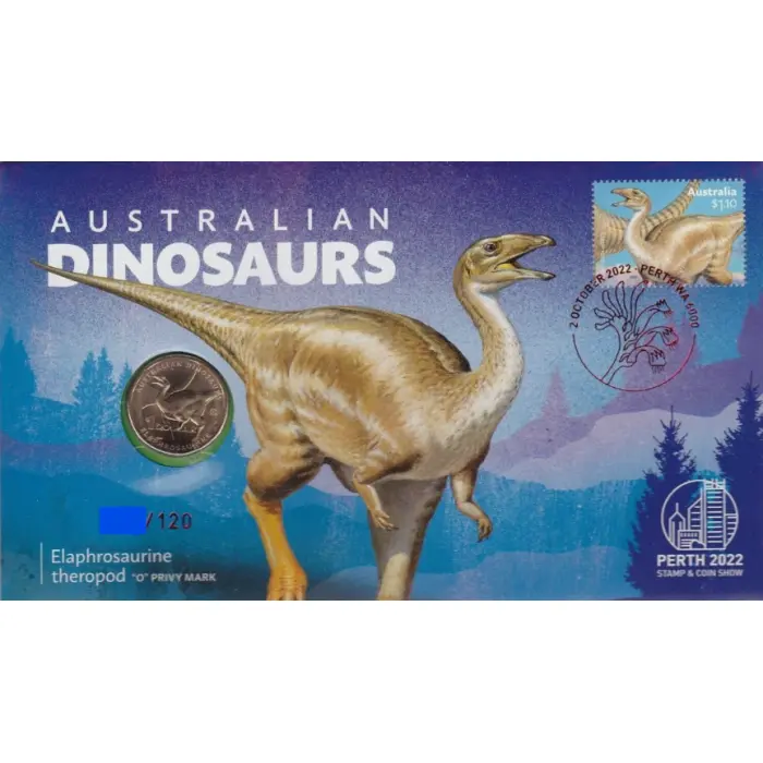 2022  $1  PNC PERTH STAMP AND COIN SHOW ELAPHROSAURINE  060/120