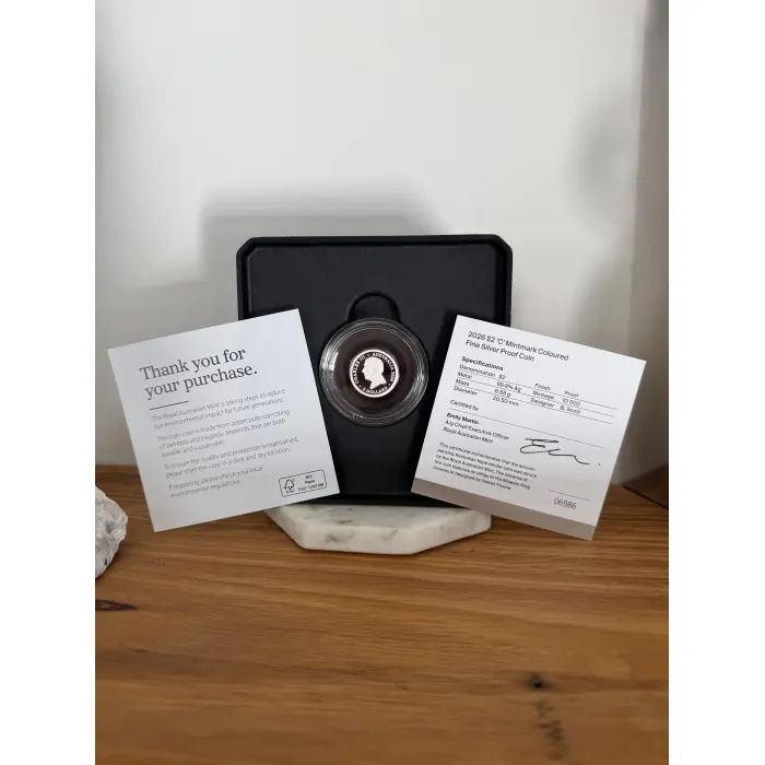 2026 $2 'C' Mintmark Coloured Dawn Fine Silver Proof Coin