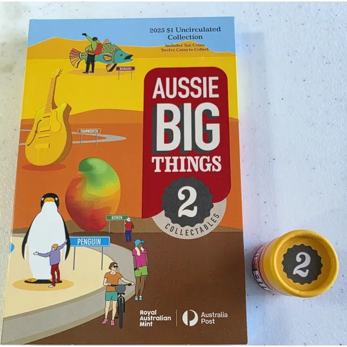 2025 Aussie Big Things 2 Folder & Tub Set $1 Unopened 