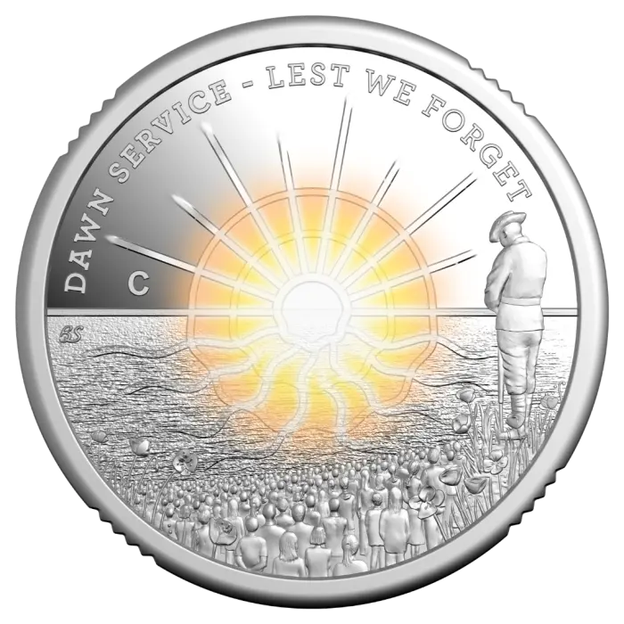 2026 $2 Silver 'C' Mint Anzac Dawn Service - Mintage: 10,000