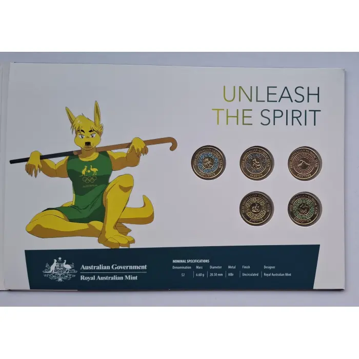 2020 $2 Australian Olympic Team Coin Collection