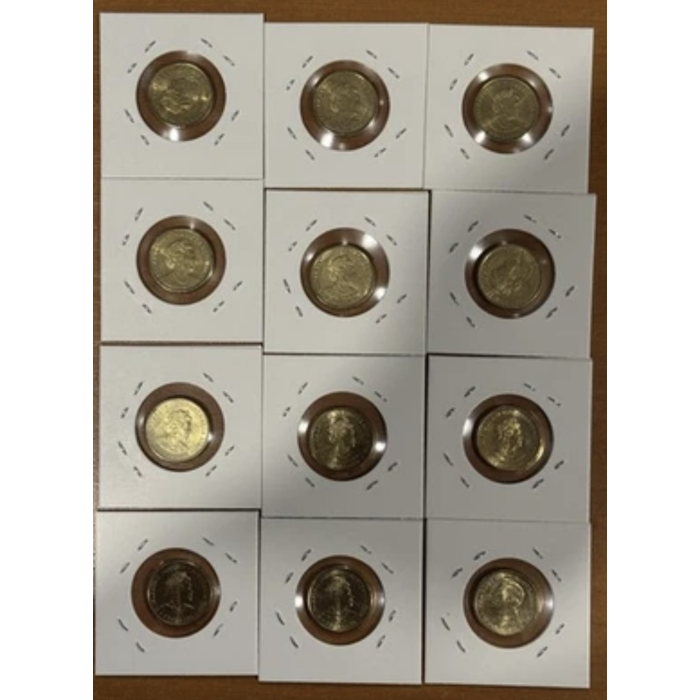 $2 Dollar Australian Coloured Coins Bulk 12x Two Dollar Australia Circulated