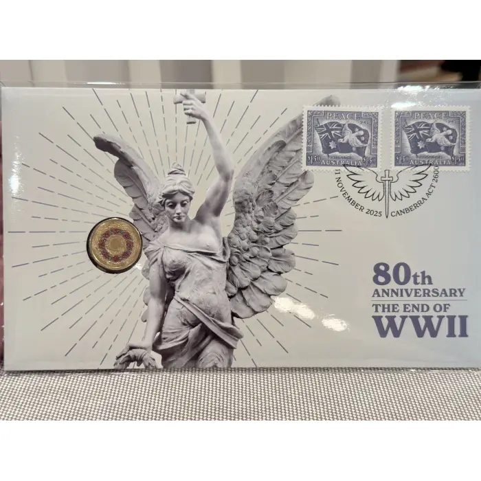 2025 $2 80th Anniversary of WWII – Poppy Wreath PNC
