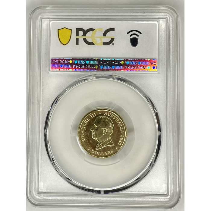 2025 $2 Poppy Wreath Remembrance Coin - Regular Strike PCGS MS64 Gold Shield