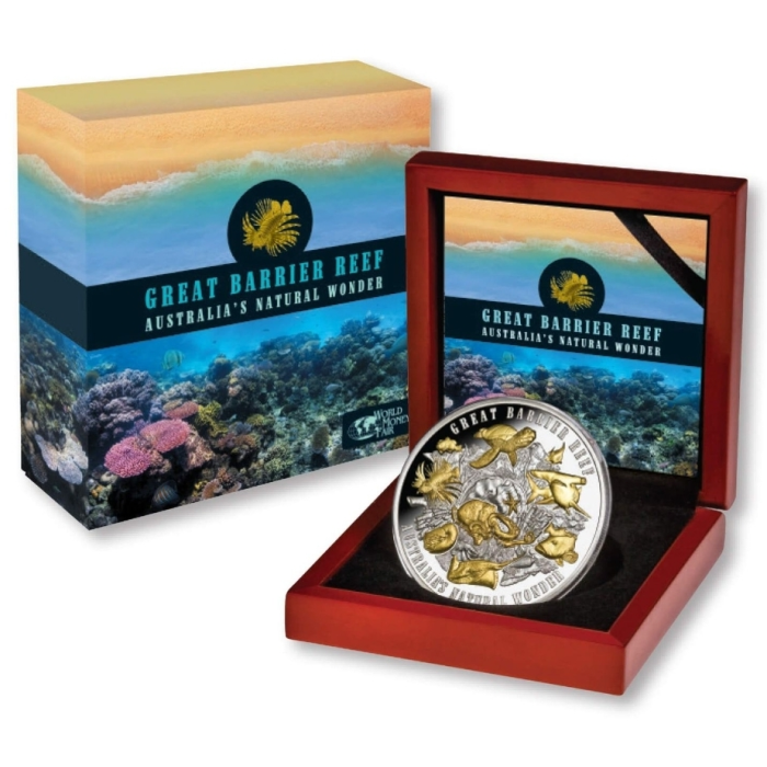 🌊 2018 $10 Great Barrier Reef – 5oz Silver Proof Coin 🐠