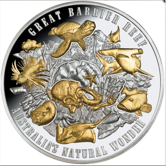 🌊 2018 $10 Great Barrier Reef – 5oz Silver Proof Coin 🐠