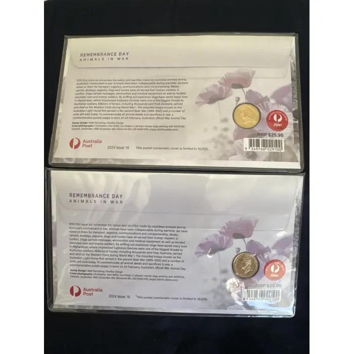 2024 $2 WAR ANIMALS PURPLE POPPY PNC