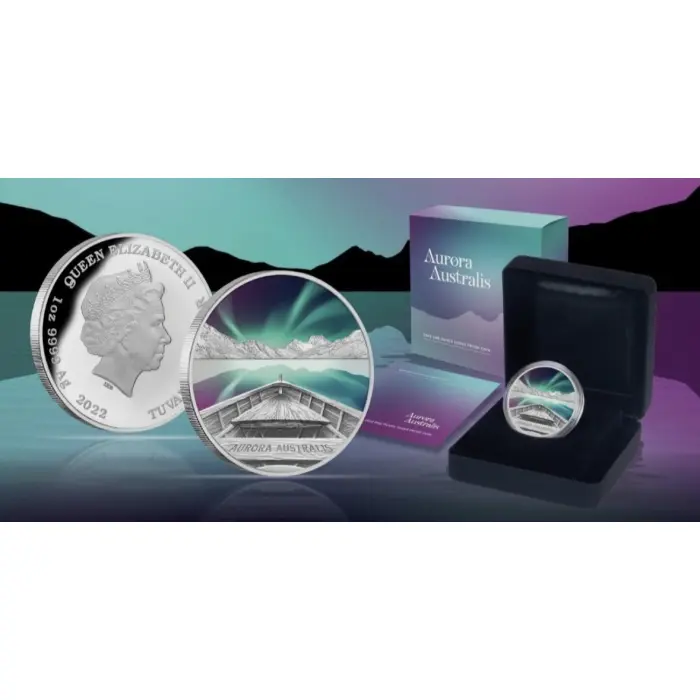 Aurora Australis 1 oz silver coin 