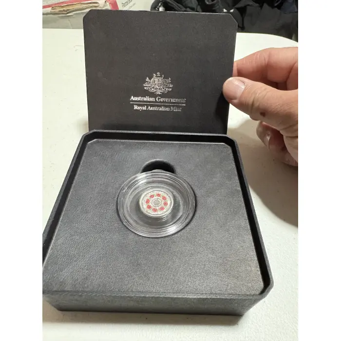 2025 WW II Silver Proof Poppy Wreath- 80 years on 