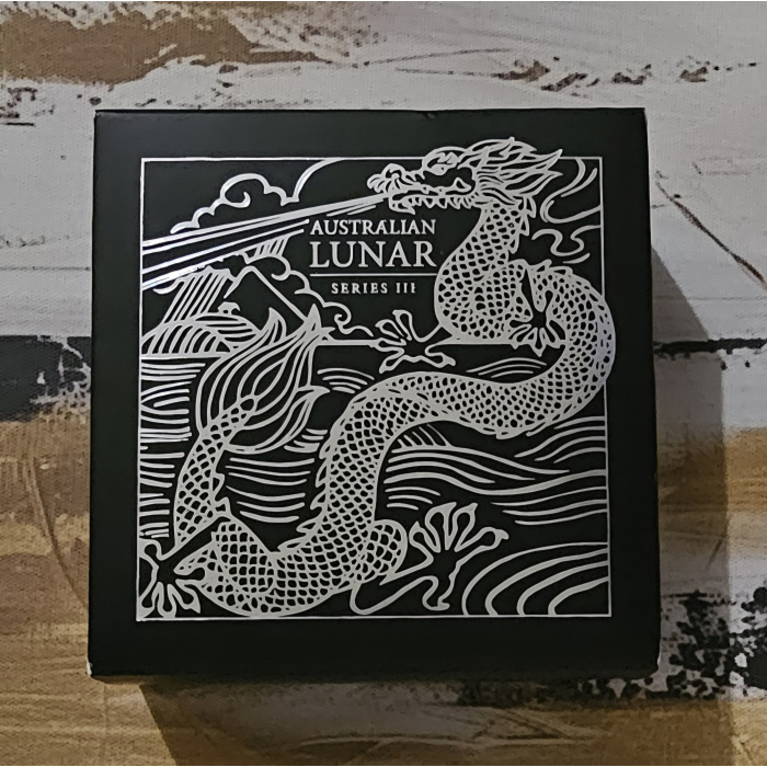 2024 Australian Lunar Series III Year of the Dragon 1/2oz Silver Coloured Coin