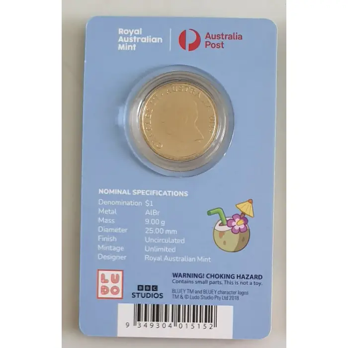 2024 Bluey Dollarbucks $1 Privy Mark Coin-in-Card – Rad & Frisky