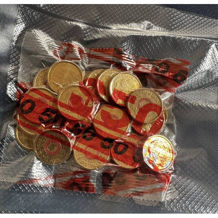 2015 $2  Red Anzac LWF Lest We Forget security bag vacuumed sealed