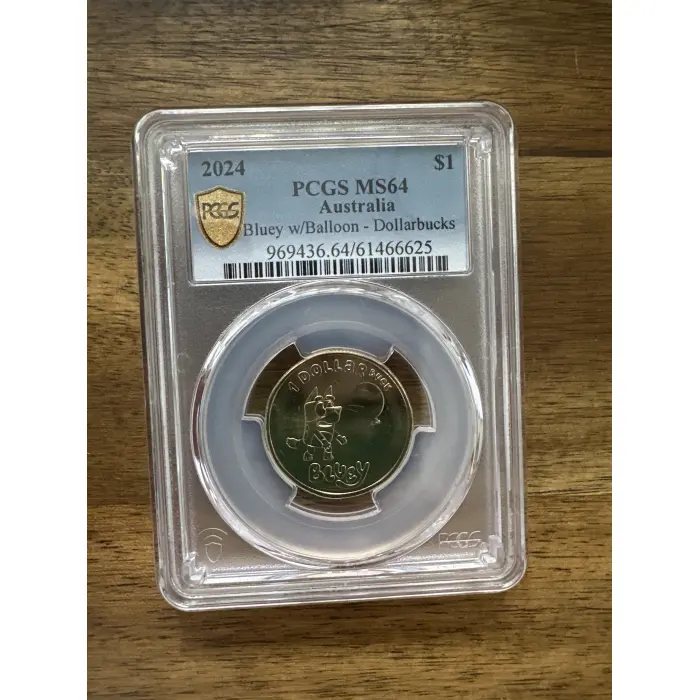 PCGS - MS64 - Bluey with Balloon DollarBuck