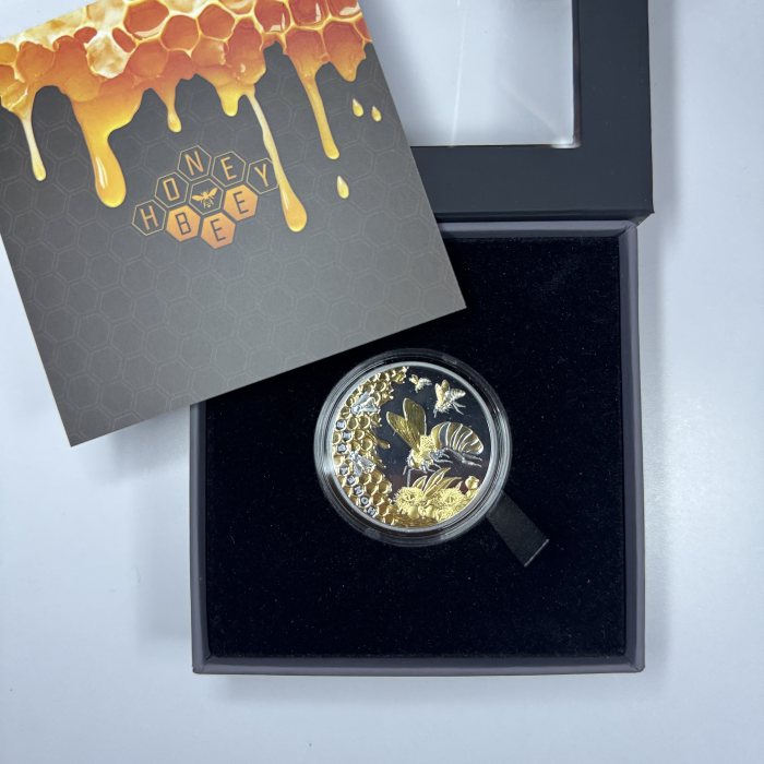 2025 “Honey Bee” 1oz Silver Black Proof Coin