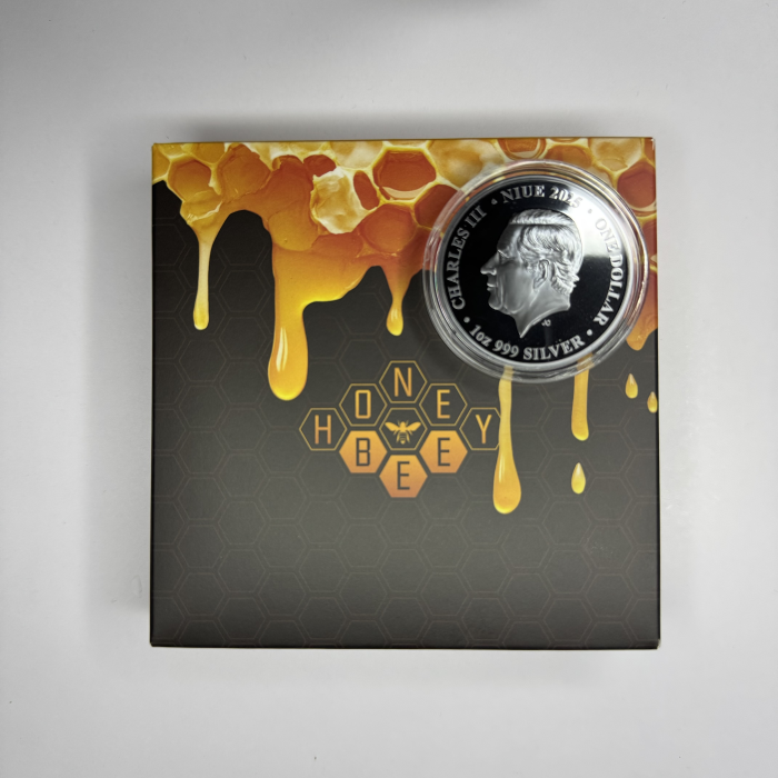 2025 “Honey Bee” 1oz Silver Black Proof Coin