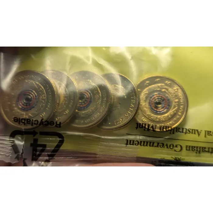 2021 $2 Indigenous Military Service coin, RAM bag of 5