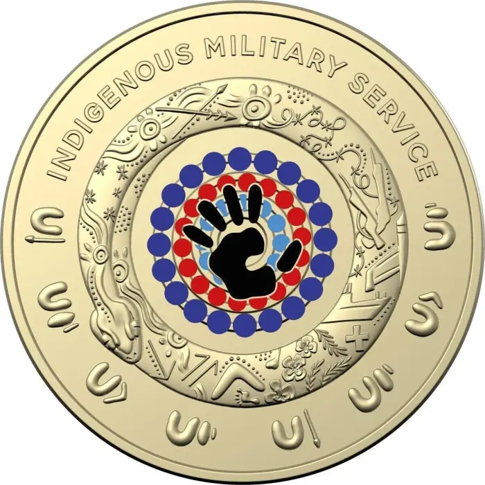 2021 $2 Indigenous Military Service coin, RAM bag of 5